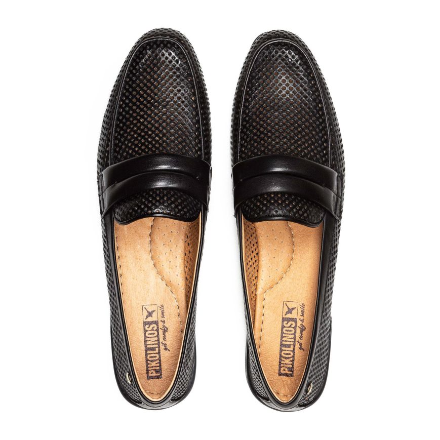 Women's Pikolinos ALMERIA Loafers Black | NZ B920AQ7